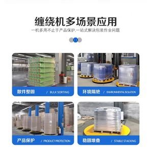 <b>Stretch</b> Wrapping <b>Machine</b> Fully Automatic Electric Packaging Equipment For Industrial Use - Product Image 2