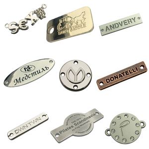 Chất Lượng Cao Quần Áo Kim Loại Nhãn Hiệu Nhãn Hiệu Logo Thư Tay Khâu Phần Cứng Thư Nhãn Quần Áo Logo Thương Hiệu - Product Image 3