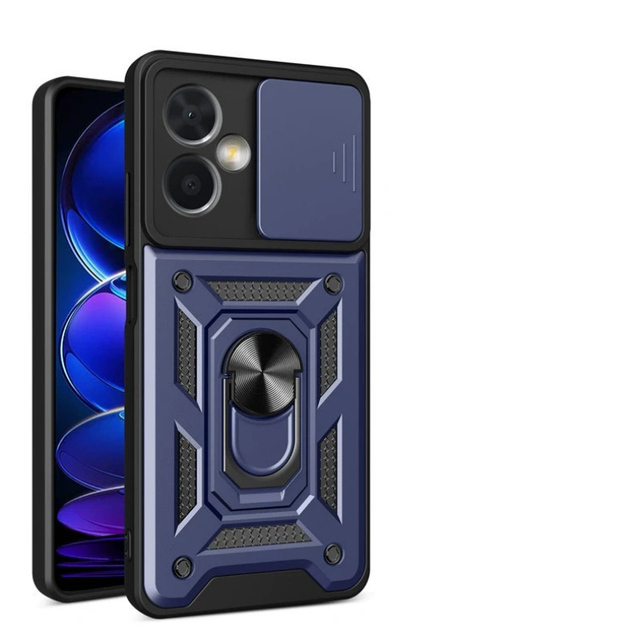 Armor Magnet Bracket Phone Case For Tecno Camon 40 30S 30 20 Pro Pova 6 Neo 5 Spark Go 2025 Slide Camera Lens Protection Cover
