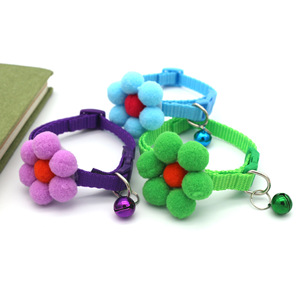 Flower Pet <b>Collar</b> Adjustable Nylon Soft Comfortable For Small Dogs Cats With Bell - Product Image 2