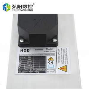 HQD 6kw 220V 380V Động Cơ Trục Chính Làm Mát Không Khí 18000 Vòng/phút Er32 12.6a 300Hz Khắc Gỗ Đen Thiết Kế Mới Cnc Lathe Máy Công Cụ - Product Image 2