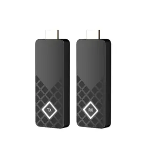 V6 penambah jangkauan Hdmi Mini, sistem presentasi nirkabel konferensi Hd penerima pemancar Wifi 1080P 50M 164 kaki 5.8 Ghz