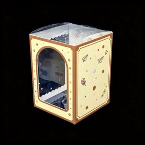 Caja Plegable de Plástico Rectangular Transparente con Diseño de Flores de Cerezo, Impresión Offset en PET para Cosméticos, Personalizable - Product Image 3