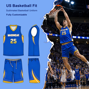 Maillots de basket-ball imprimés sur mesure, nom de l'équipe personnalisé, numéro, logo, durable, 100% polyester, maille sans manches, respirant - Product Image 1