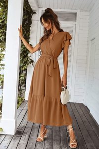 Samden Vente directe d'usine <span class=keywords><strong>Robe</strong></span> <span class=keywords><strong>de</strong></span> Noël <span class=keywords><strong>de</strong></span> mariage décontractée ajustée pour femmes et filles à prix réduit - Product Image 5