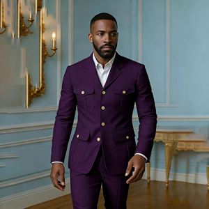 Elegante Completo <span class=keywords><strong>da</strong></span> <span class=keywords><strong>Uomo</strong></span> Kaki per Matrimonio, Lussuoso Abito a Due Pezzi con Giacca Monopetto e Pantaloni, Vestibilità Slim - Product Image 4