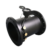 Compteur de débit d'eau ultrasonique à bride DN350mm IP68, compteur d'eau industriel, compteur de courant, support OEM, utilisation en irrigation, certifié MID