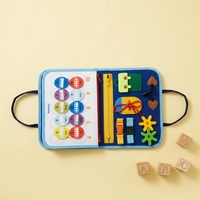 Livre d'activités préscolaire personnalisable en feutre, livre silencieux pour bébé, livre sensoriel Montessori pour l'apprentissage précoce, livre d'autocollants magiques, jouets pour enfants et tout-petits