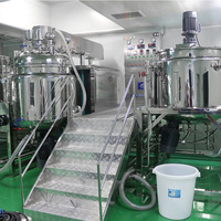 Acier inoxydable mélangeur émulsifiant sous vide lotion cosmétiques machine shampooing réservoir de mélange