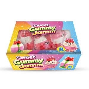 Cupcake-förmige Gummibärchen, Rosa Rot Weiß Süße Kaubare Fruchtgummi-Süßwaren Großhandel - Product Image 1