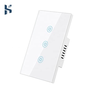 สวิตช์ติดผนังอัจฉริยะ Tuya WiFi 3 ช่อง แบบ <span class=keywords><strong>N</strong></span>+L Line L Line สวิตช์อเนกประสงค์ รองรับ 10A แผงสัมผัส ใช้งานร่วมกับ Google Home Alexa Smart App - Product Image 1
