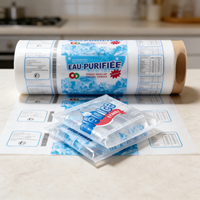Produit à succès, fabricant de sachets d'eau en plastique, emballage de sucettes glacées, emballage d'eau pure, sachet en film plastique, rouleau de film plastique