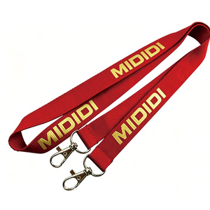Lanière en polyester personnalisée avec logo sérigraphié Or Métallique Pantone 871C, pour moto et <span class=keywords><strong>porte</strong></span>-clés de voiture - Product Image 4