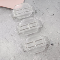 Taohelp Coque transparente en PC DIY compatible avec les téléphones mobiles de 5,8 à 7 pouces, clip arrière, miroir carré, cordon de suspension, hauteur réglable