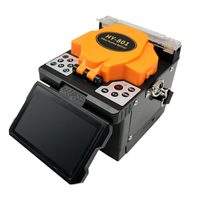 Soudeuse par fusion de fibres optiques HY-801, machine à souder par alignement de cœur à 4 moteurs, 5200 mAh, kit d'outils FTTH