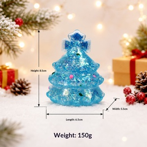 Juguetes antiestrés de plástico luminosos de nuevo estilo con diseño de árbol de Navidad para el mercado internacional; Juguetes blandos de descompresión de rebote lento - Product Image 5