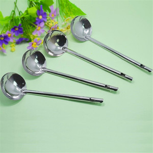 Louche à soupe en acier inoxydable, louche à fondue, passoire, plateau à soupe, vaisselle pour fondue, vente directe d'usine, vente en gros - Product Image 1