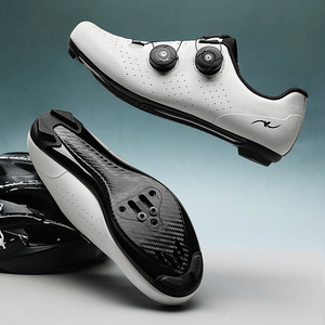 Chaussures de cyclisme sur route auto-bloquantes, respirantes, légères et anti-humidité avec <span class=keywords><strong>semelle</strong></span> en fibre de <span class=keywords><strong>carbone</strong></span> pour la course et le VTT - Product Image 2