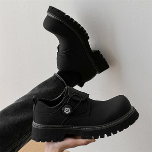 241229 Offre Spéciale chaussures à plateforme pour hommes chaussures habillées noires chaussures derby - Product Image 4