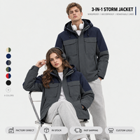 Veste de printemps unisexe avec logo personnalisé, imperméable 75D, doublure en graphène, fermeture éclair YKK, 6 couleurs, tailles S-4XL, vente en gros directe d'usine ODM