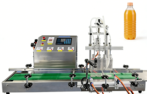 Máquina de Llenado Semiautomática de 4 Cabezales para Botellas de Plástico y Vidrio, Apta para Agua, Leche, Jugos, Bebidas y Cosméticos - Product Image 5