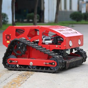 Tondeuse à gazon sur chenilles télécommandée compacte, très vendue, pour petits pelouses, utilisée sur les bords de routes et les pentes pour la tonte des terrains vagues - Product Image 5