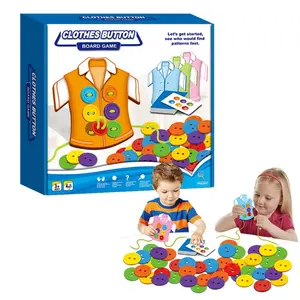 Groothandel 4 educatief bordspel-Kleding Knop Board Game 4 Spelers Interactieve Speelgoed Educatief Spel Voor Kinderen