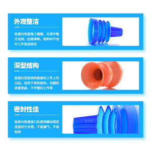 Ventosas Neumáticas de Vacío en Forma de Huevo, Esféricas, de Silicona SBS para Robótica - Product Image 4