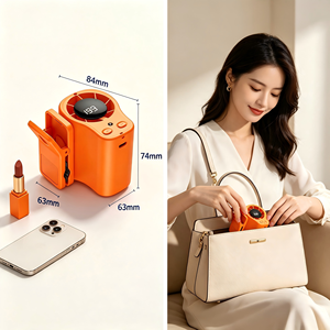 For Money Hotel Small Size Fan Orange Electric Small Fan Gift Box Small <b>Cooler</b> Fan - Product Image 1