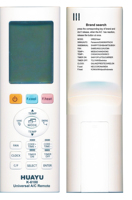 Control Remoto de Repuesto para Aire Acondicionado HUAYU K-6100 IR, Universal para Calentar y Enfriar, Compatible con Todas las Marcas de Aire Acondicionado