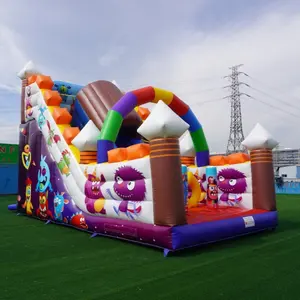 Inflatable Slides Commercial Air Bouncer for Sale Outdoor Giant Inflatable Dry Slide Monsters Theme