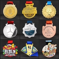 Médaille commémorative en métal moulé sur mesure pour compétitions sportives, événements scolaires et d'entreprise, prix usine bas