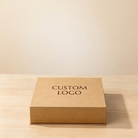 Boîte cadeau magnétique en papier kraft FSC personnalisée avec logo, fermeture magnétique rigide, emballage pour bijoux, cosmétiques, cadeaux