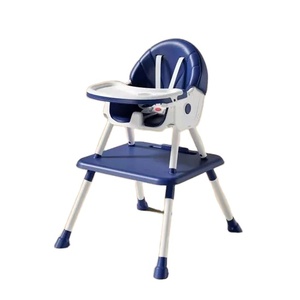 Chaise haute pliable réglable en hauteur, colorée et multifonctionnelle, siège <span class=keywords><strong>rehausseur</strong></span> <span class=keywords><strong>pour</strong></span> bébé, siège de repas en plastique/acier inoxydable - Product Image 1