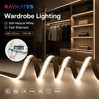 Bande lumineuse LED COB 24V 4000K CRI90 IP20 Certifiée UL & AU 480 LED/m Haute Densité Ruban LED Flexible Dimmable 5m