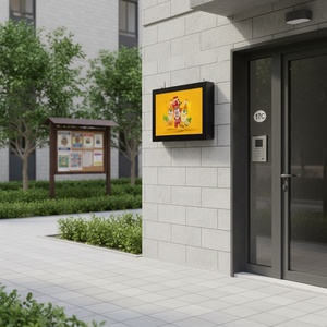 HBYLCD Lecteur publicitaire LCD mural extérieur à économie d'énergie avec ajustement automatique de la luminosité pour utilisation jour et <span class=keywords><strong>nuit</strong></span> - Product Image 1
