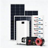 Pilihan Baterai Silikon Monokristalin LiFePO4 10KWH 15KWH 5KWH, Pengontrol MPPT, Inverter 6KW/10KW/3KW untuk Sistem Tenaga Surya Rumah Tangga