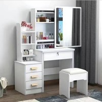 Table de toilette moderne minimaliste assemblée, mini rangement compact