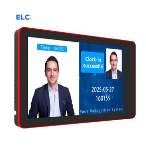 8 Inch Screen Display Digital Screen NFC POE CHARGING RJ45 RFID LED Light Bar 5MP Camera For Biometric Time <strong>Clock</strong> NFC Time <strong>Clock</strong> - Product Image 1