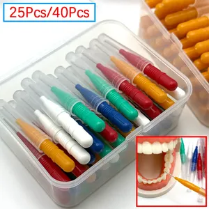 40 Cepillos Interdentales para el Cuidado de la Salud Bucal, Cepillos Interdentales, Cepillos Dentales de Ortodoncia, Herramienta de Higiene Bucal - Product Image 2