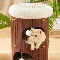 Arbres à chat en gros d'usine Maison Chat Escalade Arbre Centre d'activité Chat Gratter Condo Arbre avec poste en sisal