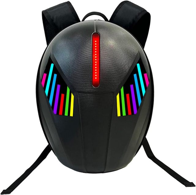 Large Capacity LED Backpack with Programmable 3D Screen Waterproof Travel Bag