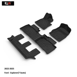 Alfombrillas protectoras para coche, alfombrilla para pie, alfombrilla antidesgaste para suelo de coche para 7 asientos <span class=keywords><strong>Ford</strong></span> <span class=keywords><strong>Explorer</strong></span> 2022-2025 - Product Image 2