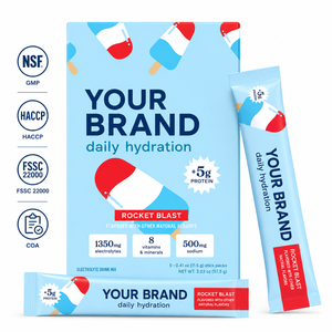 Poudre <span class=keywords><strong>de</strong></span> supplément d'électrolytes et <span class=keywords><strong>de</strong></span> peptides <span class=keywords><strong>de</strong></span> collagène hydrolysé pour la récupération rapide, l'hydratation et la performance post-entraînement, favorisant l'endurance - Product Image 1