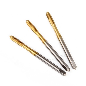 BWIN Nhà Máy OEM Bán Buôn M6x1 <span class=keywords><strong>HSS</strong></span> Co Ti Tráng Xoắn Ốc Mũi Nhọn Vòi Máy Sáo Vít Tap - Product Image 1