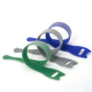 Attaches-câbles en nylon Velcro personnalisées de haute qualité avec logo en forme de chat en T, attaches-câbles en nylon Velcro colorés en gros - Product Image 4