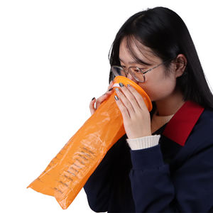 Sacca per vomito da viaggio d'emergenza pieghevole in plastica da 1000ml per auto mediche in ospedale, sacchetto per Nausea usa e getta - Product Image 2