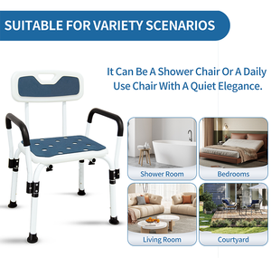 <span class=keywords><strong>Silla</strong></span> de <span class=keywords><strong>baño</strong></span> de seguridad especial para ancianos, mujeres embarazadas, pacientes con fractura, hemiplejía, para suministros de terapia de rehabilitación - Product Image 5