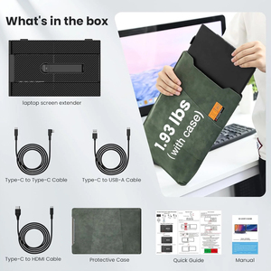Monitor de Pantalla Dual S8 para Contadores y Abogados, Extensor de Pantalla Portátil de 14 Pulgadas FHD IPS para Laptop, Visualización Multi-Ventana - Product Image 6