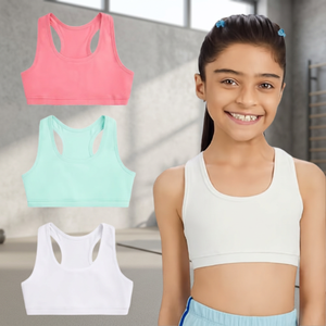 Wholesale Breathable Front Logo <b>Open</b> Back Brushed Women Gym <b>Bra</b> Activewear Double Shoulder Strap Yoga <b>Bra</b> - Product Image 4